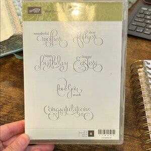 Stampin' Up! Well Scripted Sentiment Stamp Set